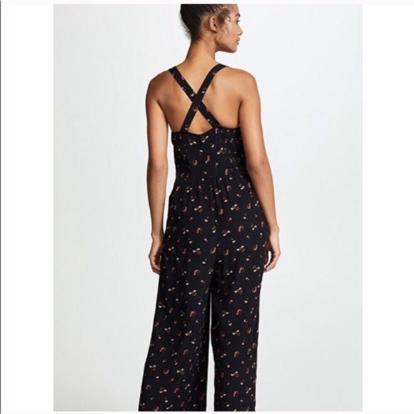 NEW • Madewell • Flower Toss Smocked Jumpsuit - Picture 2 of 8